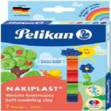 Пластилин Nakiplast 7 цветов 125 г 622712 Pelikan