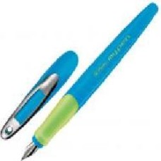 Ручка перьевая Herlitz My.pen Blue-Neon голубая 10999761 для правши