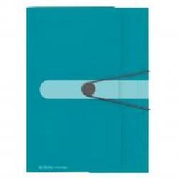 Папка на резинке Colour Blocking Caribbean Turquoise А4 бирюзовая 50015900 Herlitz