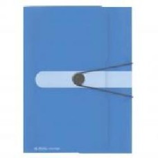 Папка на резинке Colour Blocking Baltic Blue А4 голубая 50015924 Herlitz