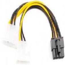 Кабель питания Atcom Molex – SATA 0,15 м разноцветный (8604) 8pin to 2molex