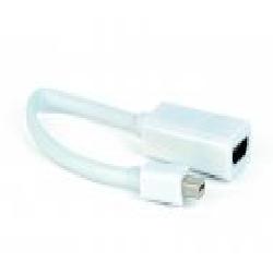 Переходник Cablexpert 0,1 м белый (A-mDPM-HDMIF-02-W) Mini DisplayPort в HDMI