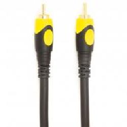 Кабель PowerPlant RCA (M) – RCA (M) 1,5 м черный с желтым (CA911721)