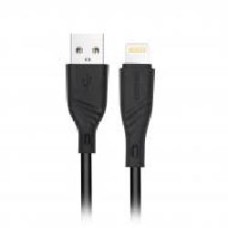 Кабель Maxxter USB 2.0 А-папа/Lightning, 1 м, 2.4А 1 м черный (UB-L-USB-02-1m)