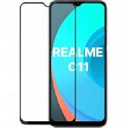 Защитное стекло PowerPlant Full screen для Realme C11 Black (GL609260)