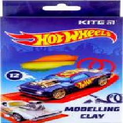 Пластилин восковой Hot Wheels HW21-086 12 цветов 200 г KITE