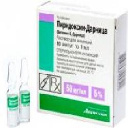 Пиридоксин-Дарница Дарница 50 мг/мл по 1 мл №10 (5х2) в амп