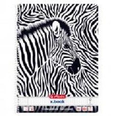 Блокнот А4 80 листов клетка Animal Print Zebra 50036585Z Herlitz