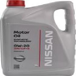 Моторное масло Nissan Motor Oil SN/GF-5 0W-20 5 л (KE90090143)