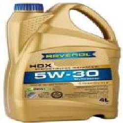 Моторное масло RAVENOL RAV HDX SAE 5W-30 4 л (RAV HDX SAE 5W30 4L)