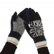 Перчатки Armorstandart Touch Gloves Snowflake ARM59993 р. черный с орнаментом