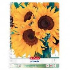 Блокнот Happy Days Sunflowers Подсолнухи А4 80 листов клетка 50039302S Herlitz