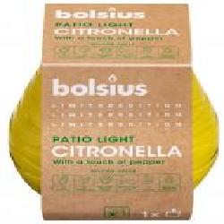 Свеча Divine Earth в стекле Patiolight 94/91мм Citronella с добавлением перца Bolsius