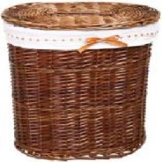 Корзина плетеная с текстилем Tony Bridge Basket 51x37x56 см HQ13-10CD-1