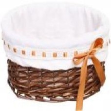 Корзина плетеная с текстилем Tony Bridge Basket 29x21x12 см HQ13-10CD-5