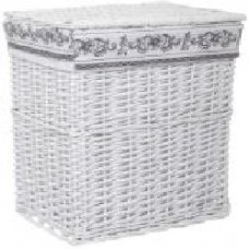 Корзина плетеная с текстилем Tony Bridge Basket 38x28x48 см HQ13-53AB-2