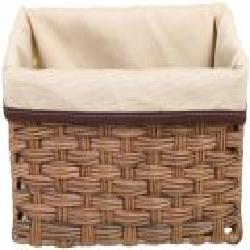 Корзина плетеная с текстилем Tony Bridge Basket 29x19x15 см JC16-1AB-5