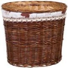 Корзина плетеная с текстилем Tony Bridge Basket 44x30x48 см HQE18-4CD-2