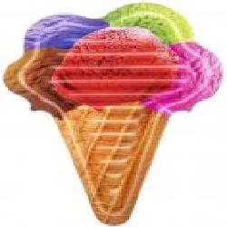 Матрас надувной Bestway 188х130 см Ice Cream коричневый