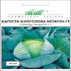 Семена Професійне насіння капуста белокочанная Мегатон F1 20 шт.