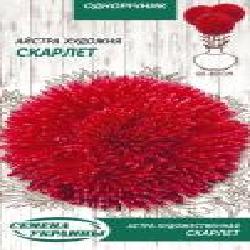 Семена Семена Украины астра Художественная Скарлетт 0,25 г