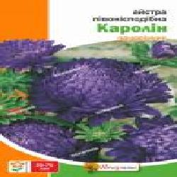 Семена Яскрава астра Каролин пионоподобная синяя 0,3 г