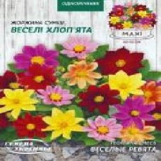 Семена Семена Украины георгина Весёлые Ребята (смесь) 2 г