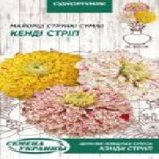 Семена Семена Украины цинния Изящная Кэнди Стрип (смесь) 0,3 г