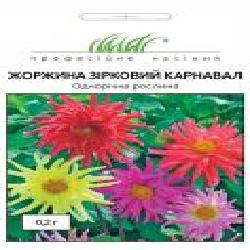Семена Професійне насіння георгина Звездный карнавал смесь 0,2 г (4823058202655)