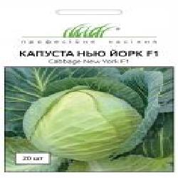 Семена Професійне насіння капуста белокочанная Нью йорк F1 20 шт. (4820176690753)