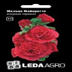 Семена LedaAgro мальва махровая Майоретте красная 0,2 г (4820119794166)