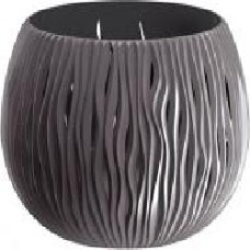 Горшок пластиковый Prosperplast Sandy Bowl Basic круглый 1,4 л серый (23056-405)