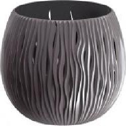 Горшок пластиковый Prosperplast Sandy Bowl Basic круглый 1,4 л серый (23056-405)