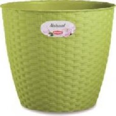 Вазон пластиковый Stefanplast Natural круглый 6,2 л светло-зеленый Вазон пластиковый Stefanplast Natural круглый 6,2 л светло-зеленый