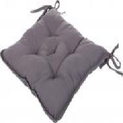 Подушка Sky стеганая silver 37x37x8 см