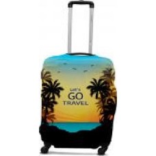 Чехол для чемодана Coverbag дайвинг Lets Go 0426 S с принтом