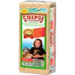 Опилки Chipsi для грызунов клубника 15 л