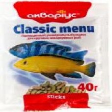 Корм Аквариус Classic menu 40 г 4944