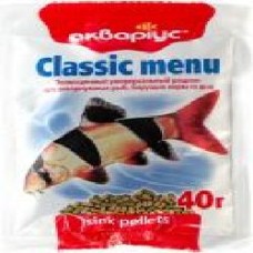 Корм Аквариус Classic menu 40 г 4948