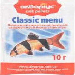 Корм Аквариус Classic menu 10 г 4968