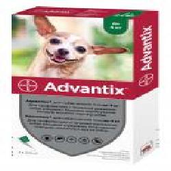 Капли Bayer от блох и клещей для собак Advantix (за 1 п-тку, 4 в уп.) 91007 /10265 шт. 0,4 мл