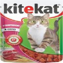 Корм Kitekat с телятиной в соусе 100 г