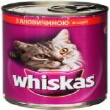 Корм Whiskas с говядиной в соусе 400 г