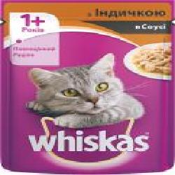 Корм Whiskas с индюшкой в соусе 1+ 100 г