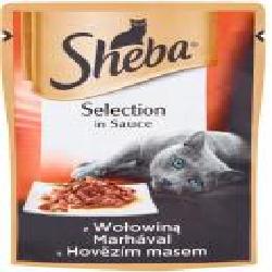 Корм Sheba Selection in Sauce с курицей и говядиной в соусе 85 г