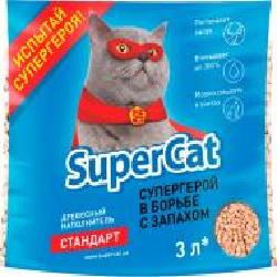 Наполнитель Super Cat Стандарт 1 кг синий