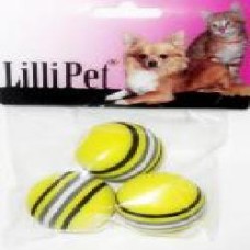 Игрушка для котов Lilli Pet Мячики с полосками 3 шт.