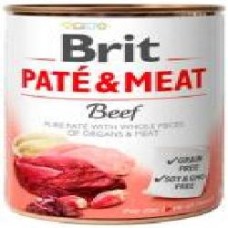 Консерва Brit Care Pate & Meat с говядиной, 400г, для собак