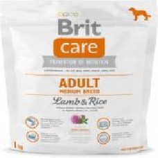 Корм Brit Care Adult Medium Breed для собак средних пород с ягнятиной и рисом, 1кг, 132711