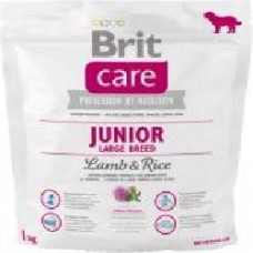 Корм Brit Care Junior Large Breed для щенков и молодых собак с ягненком и рисом, 1кг, 132705